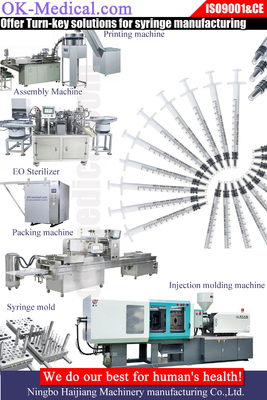 Máy chế tạo ống tiêm được chứng nhận CE/ISO 50/60HZ với công suất 7t